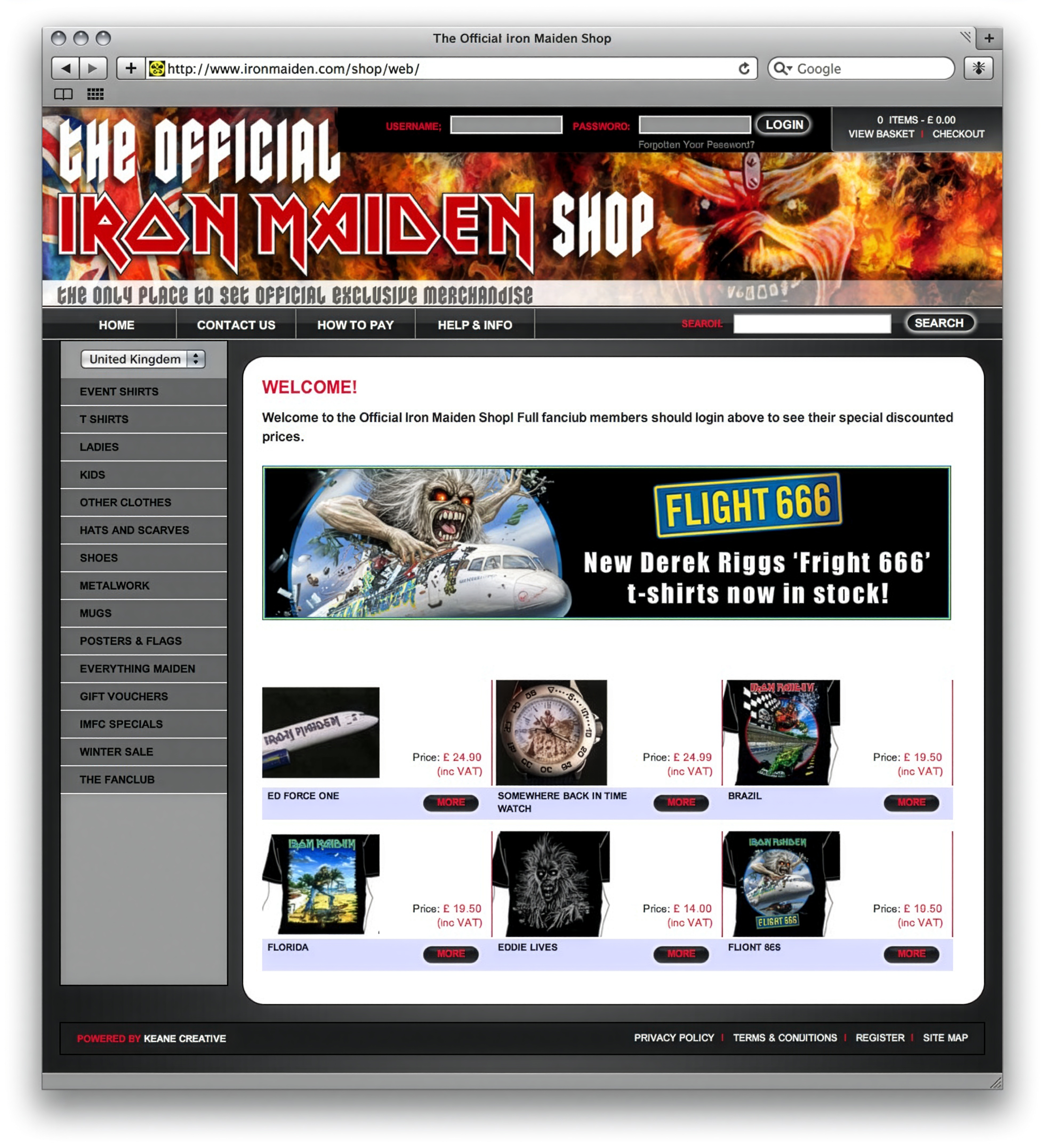 Iron Maiden Website
