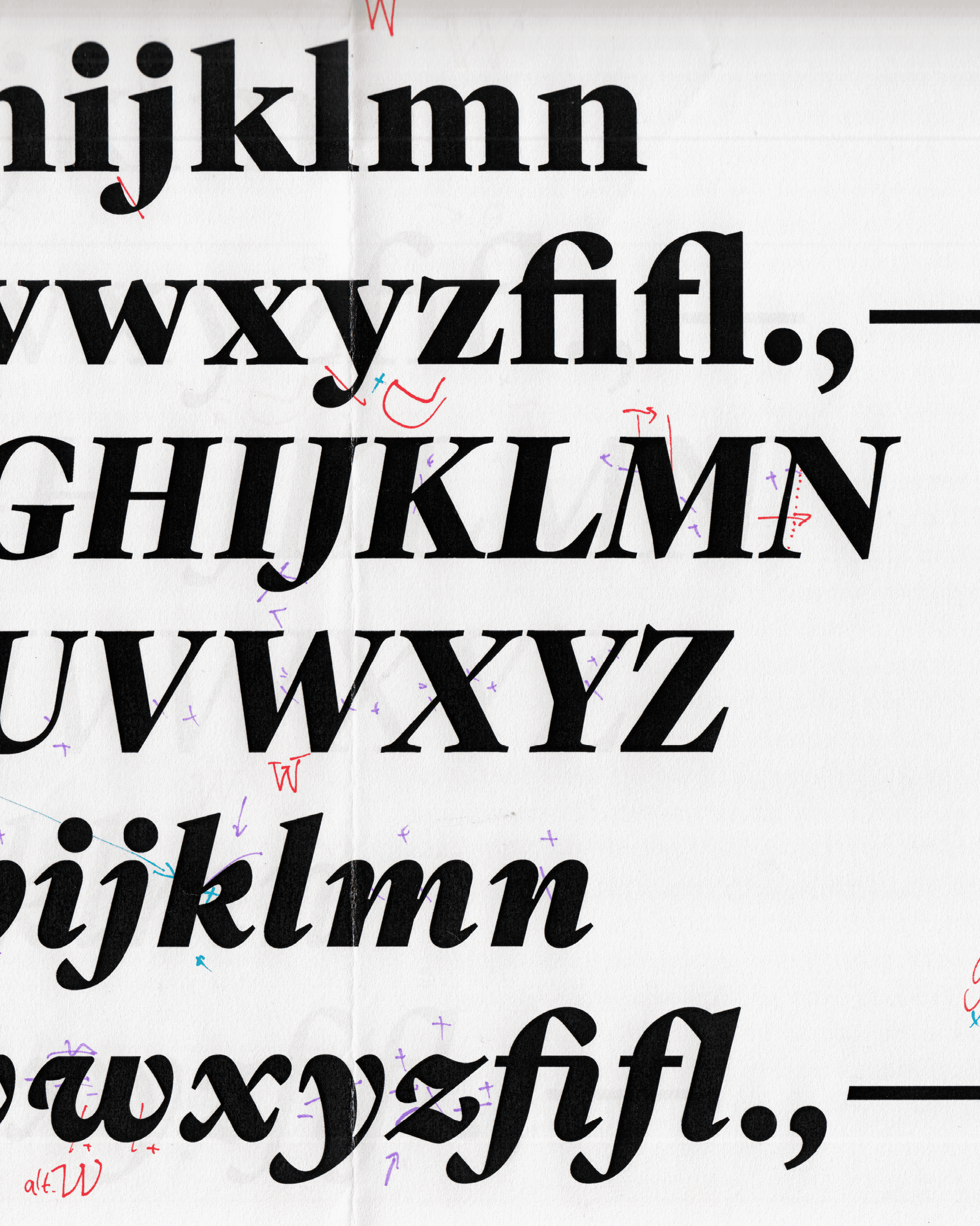 Corrections to the roman and italic.