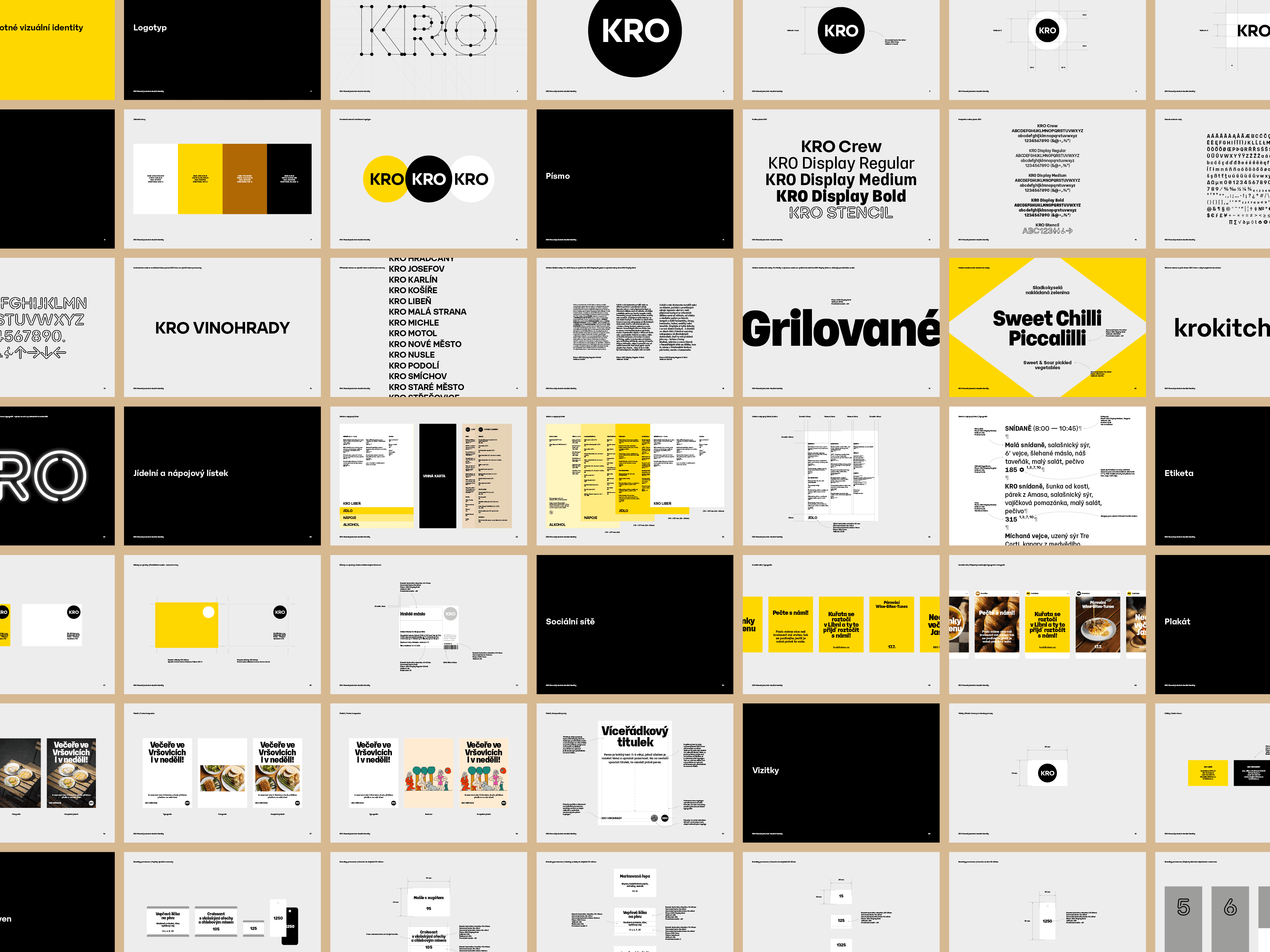 The visual identity guidelines cover every area in which the identity is applied. Developing the guidelines alongside implementation allowed the system to respond continuously to real-world requirements.